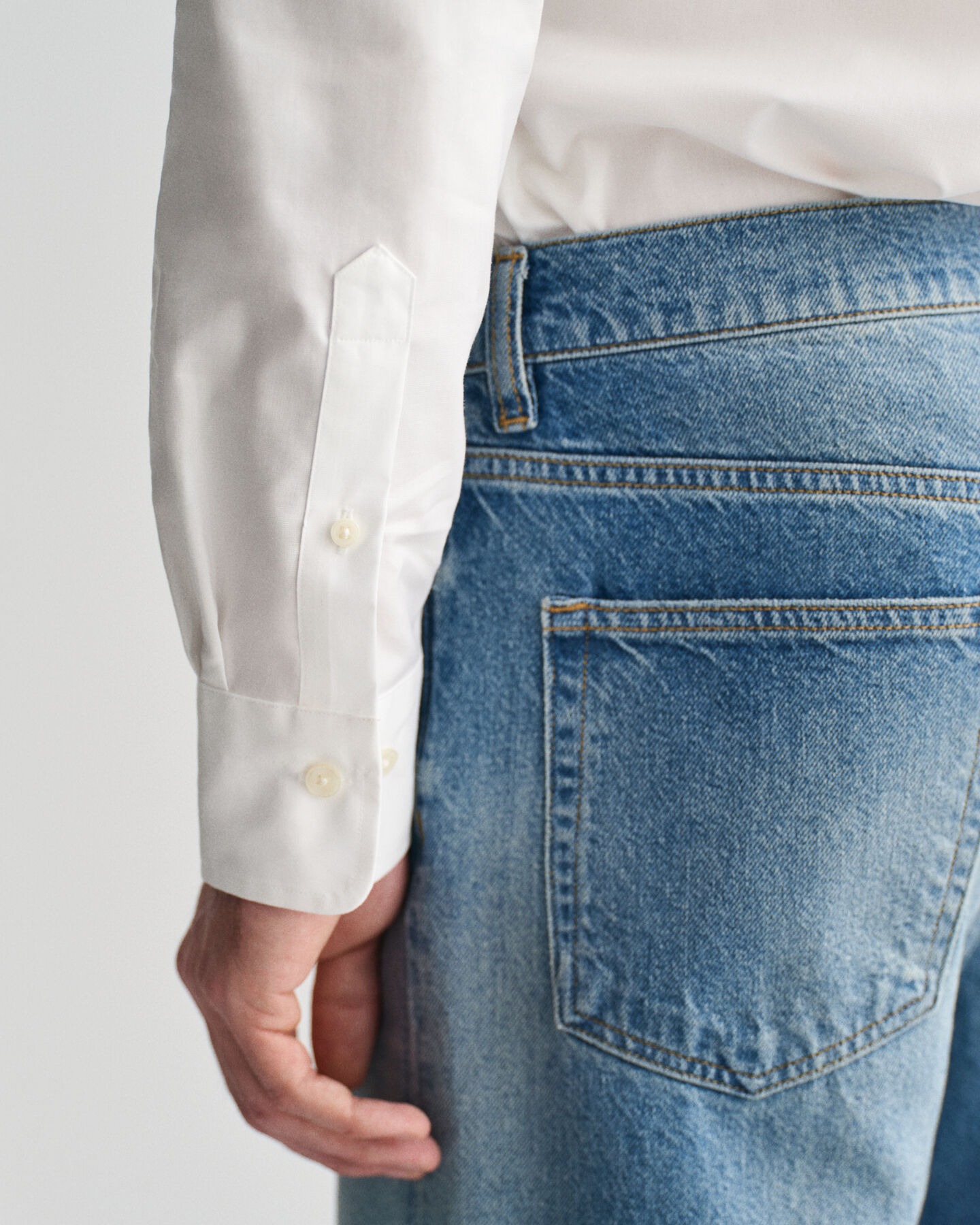 Slim Fit Stretch Popeline Hemd