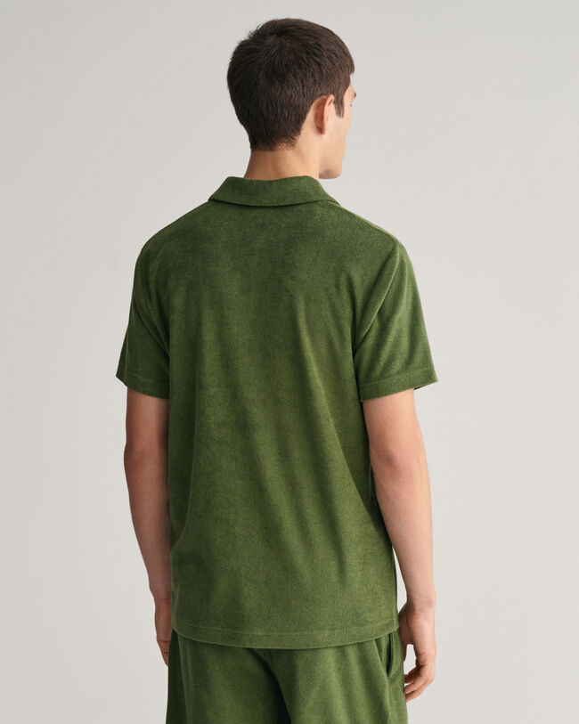 Terry Cloth Piqu&eacute; Poloshirt