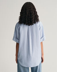 Relaxed Fit Pocket Detail Kurzarmbluse