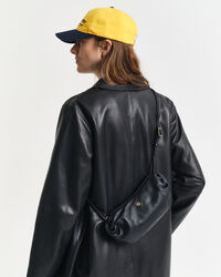 Umhängetasche aus gerafftem Lammleder