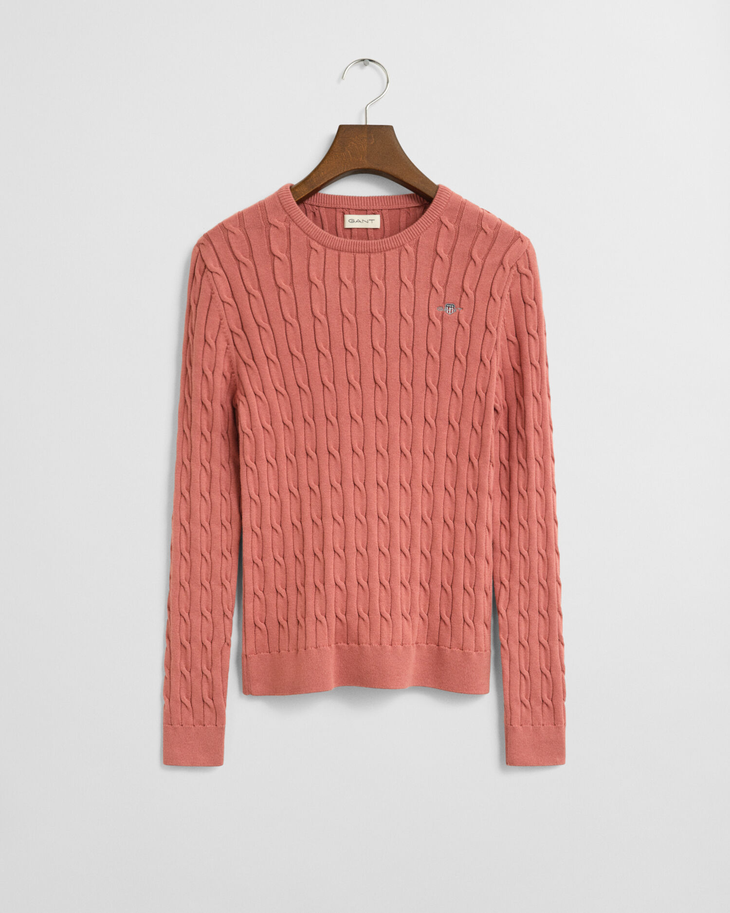 Teen Girls Zopfstrick Rundhalspullover aus Stretch-Baumwolle