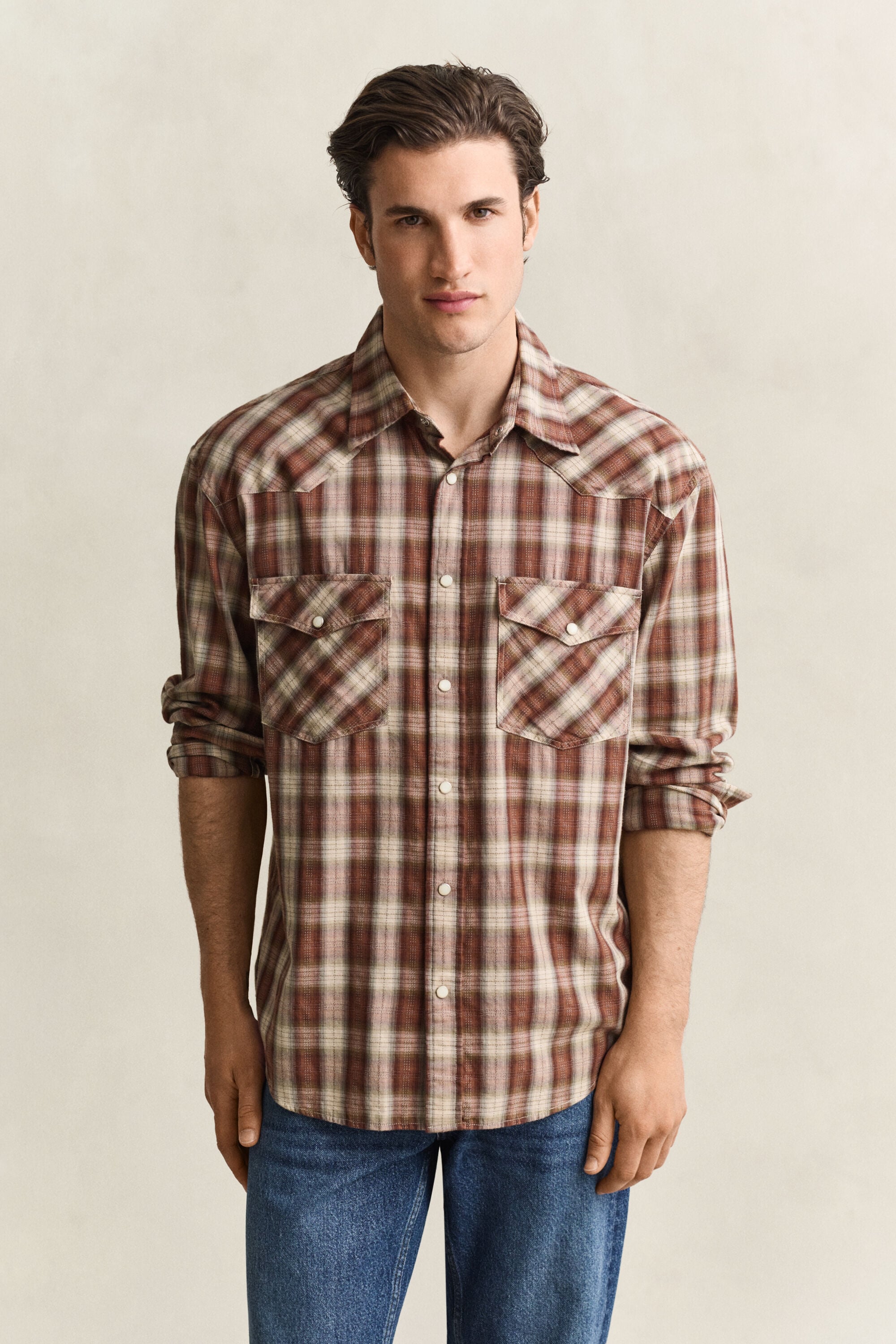Chemise rodéo à carreaux