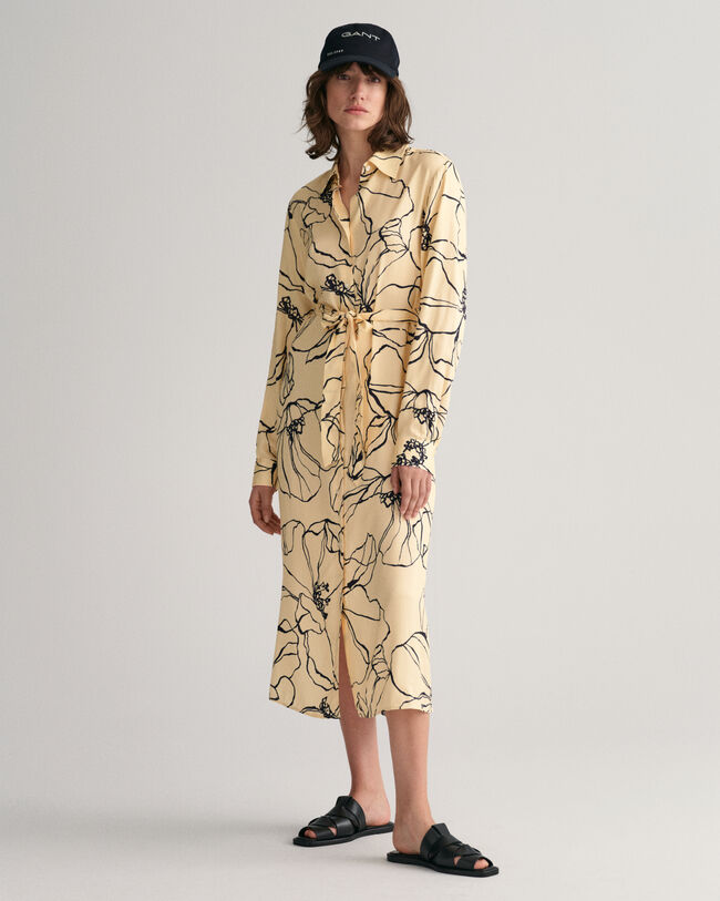 Line Drawing Hemdblusenkleid