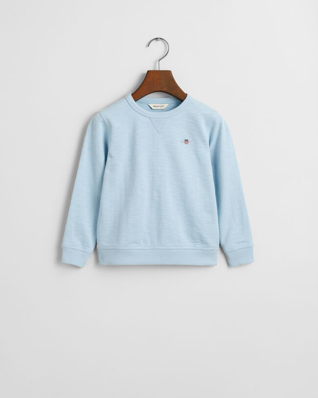 Kids Shield Rundhals-Sweatshirt aus Baumwoll-Flammgarn