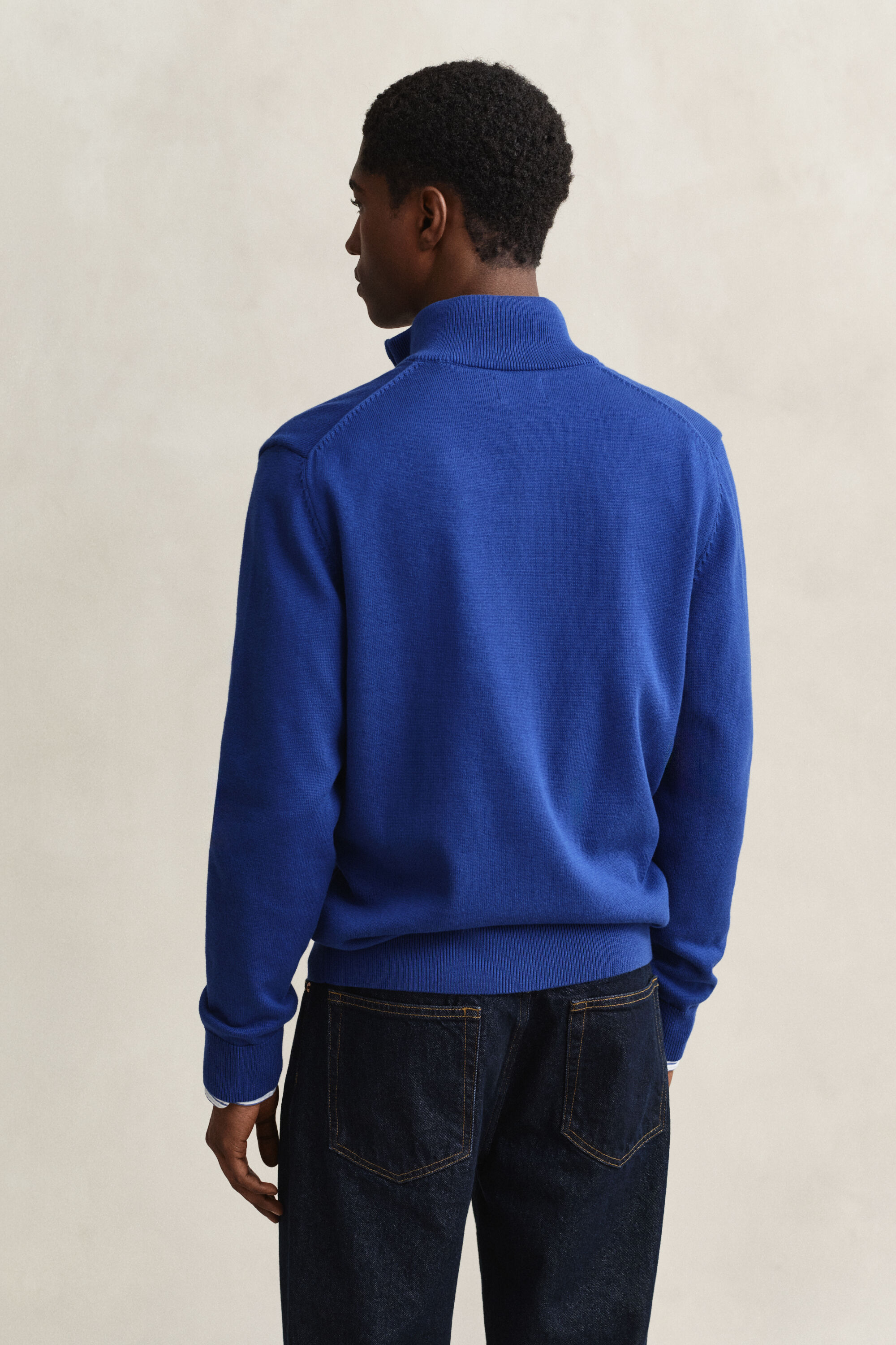 Casual Cotton Zip Cardigan