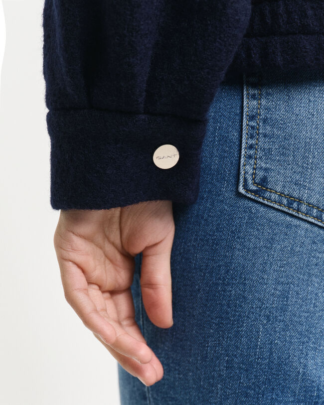 Harrington Jacke aus Wolle