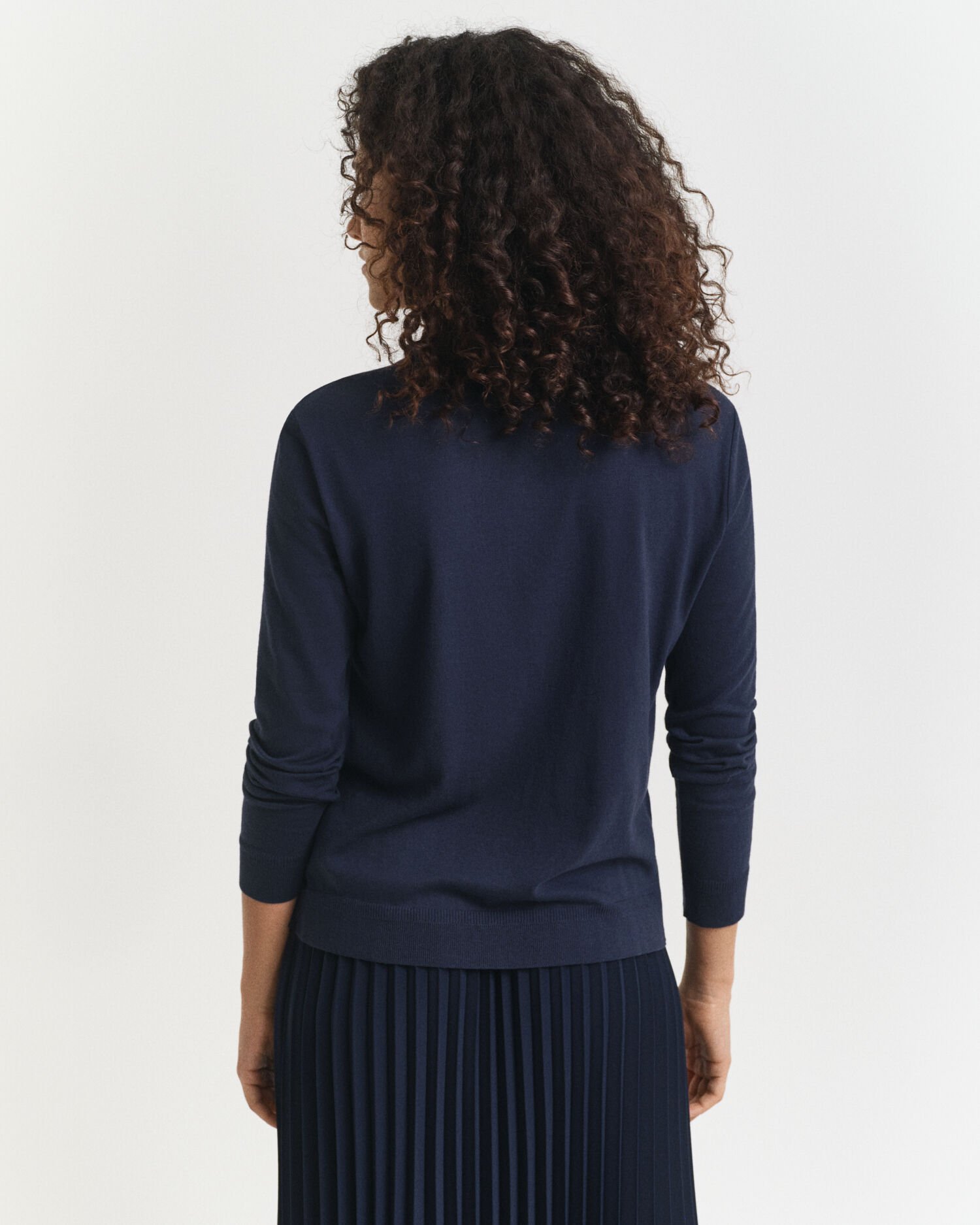 Polo a maniche lunghe con bottoni e senza cuciture