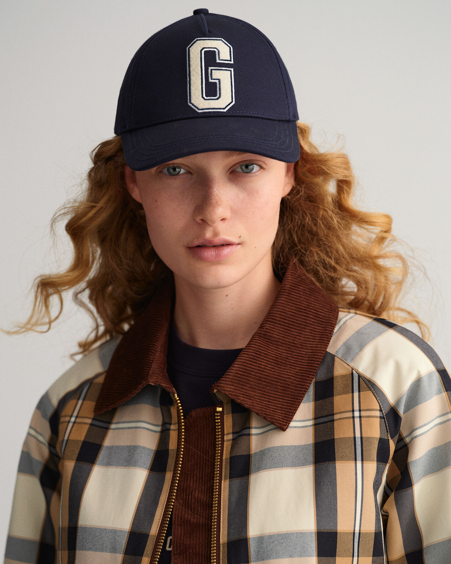 Verkürzte Jacke mit Karomuster