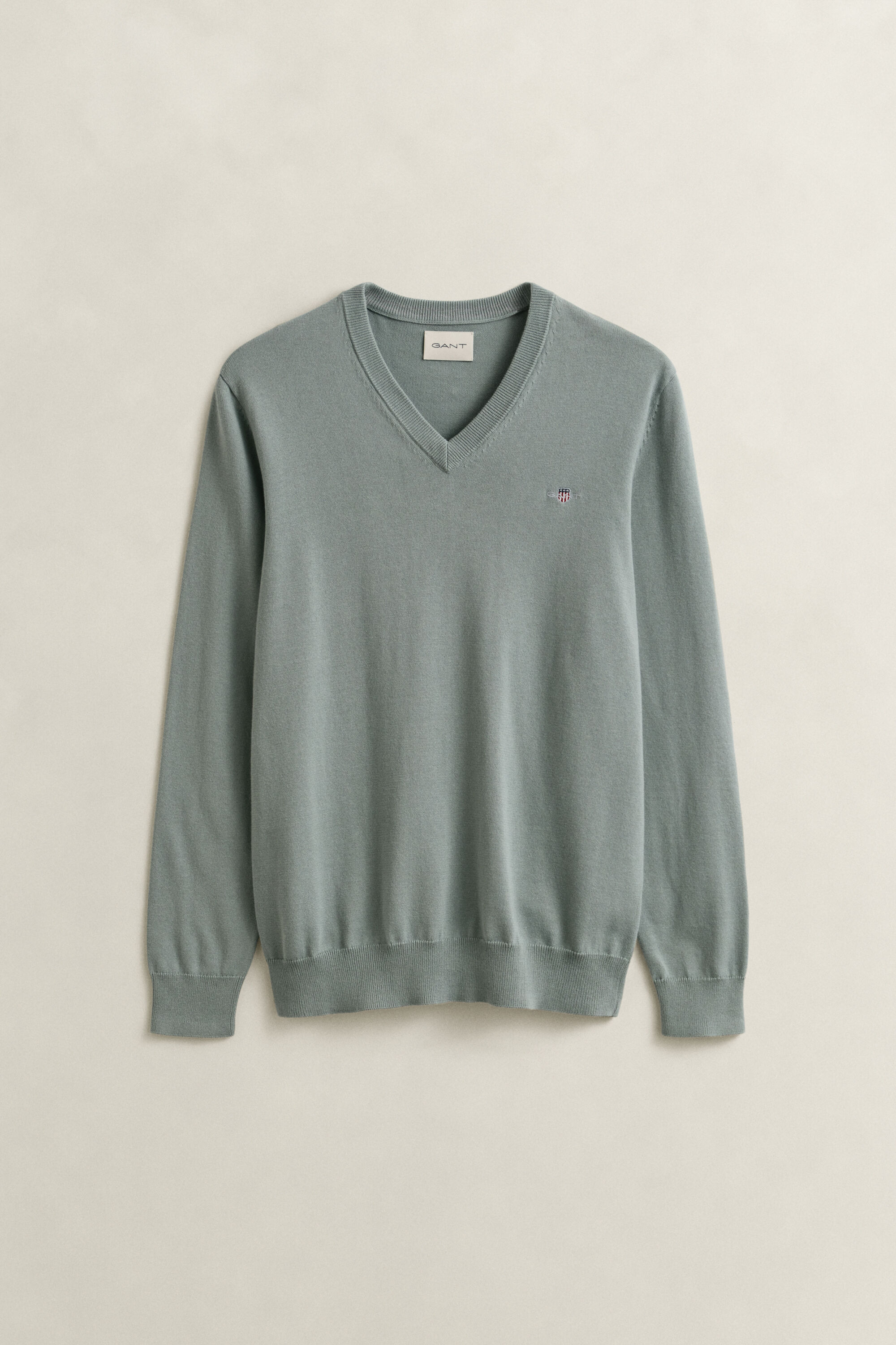 Klassischer V-Neck Pullover aus Baumwolle