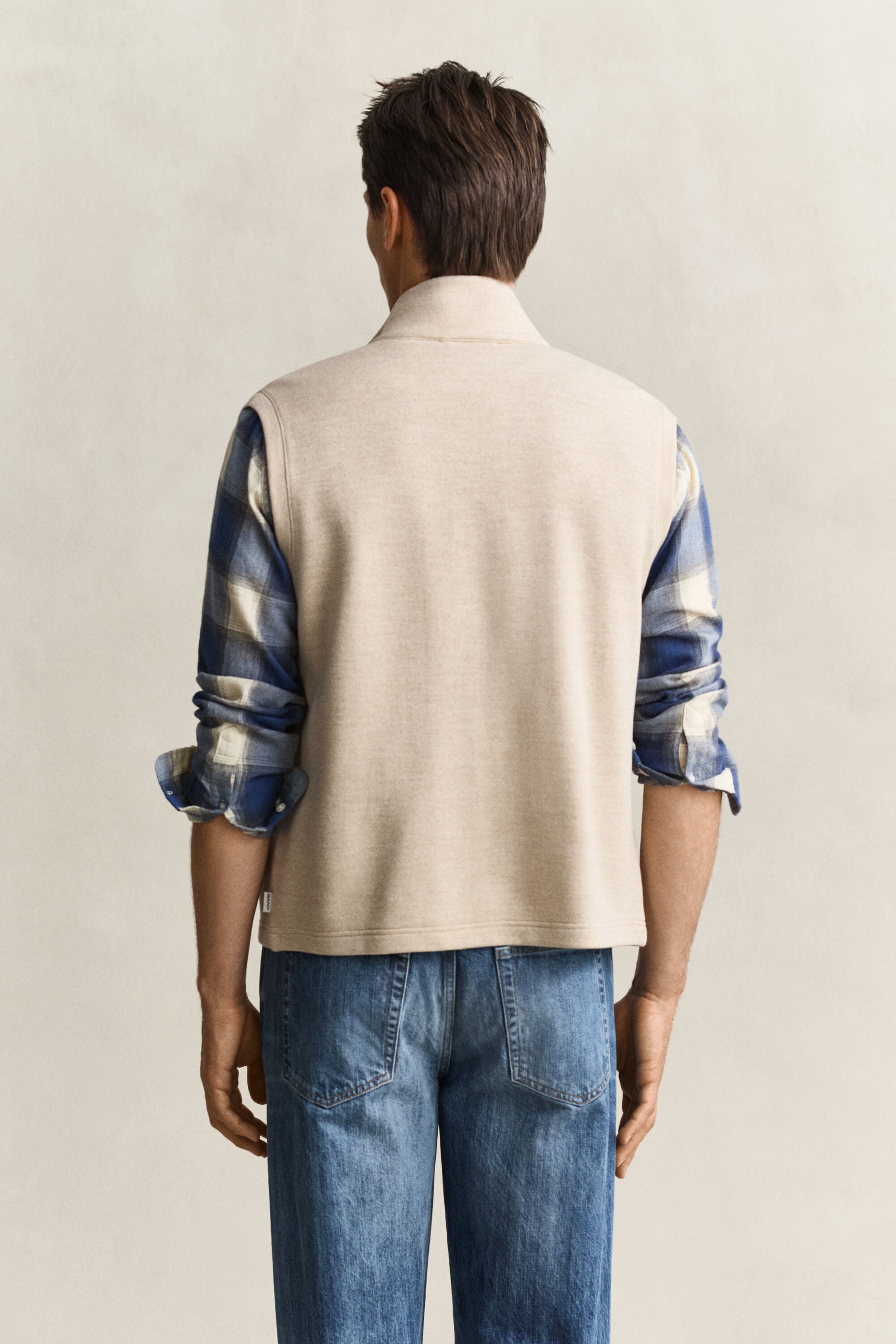 Veste sans manches zippée