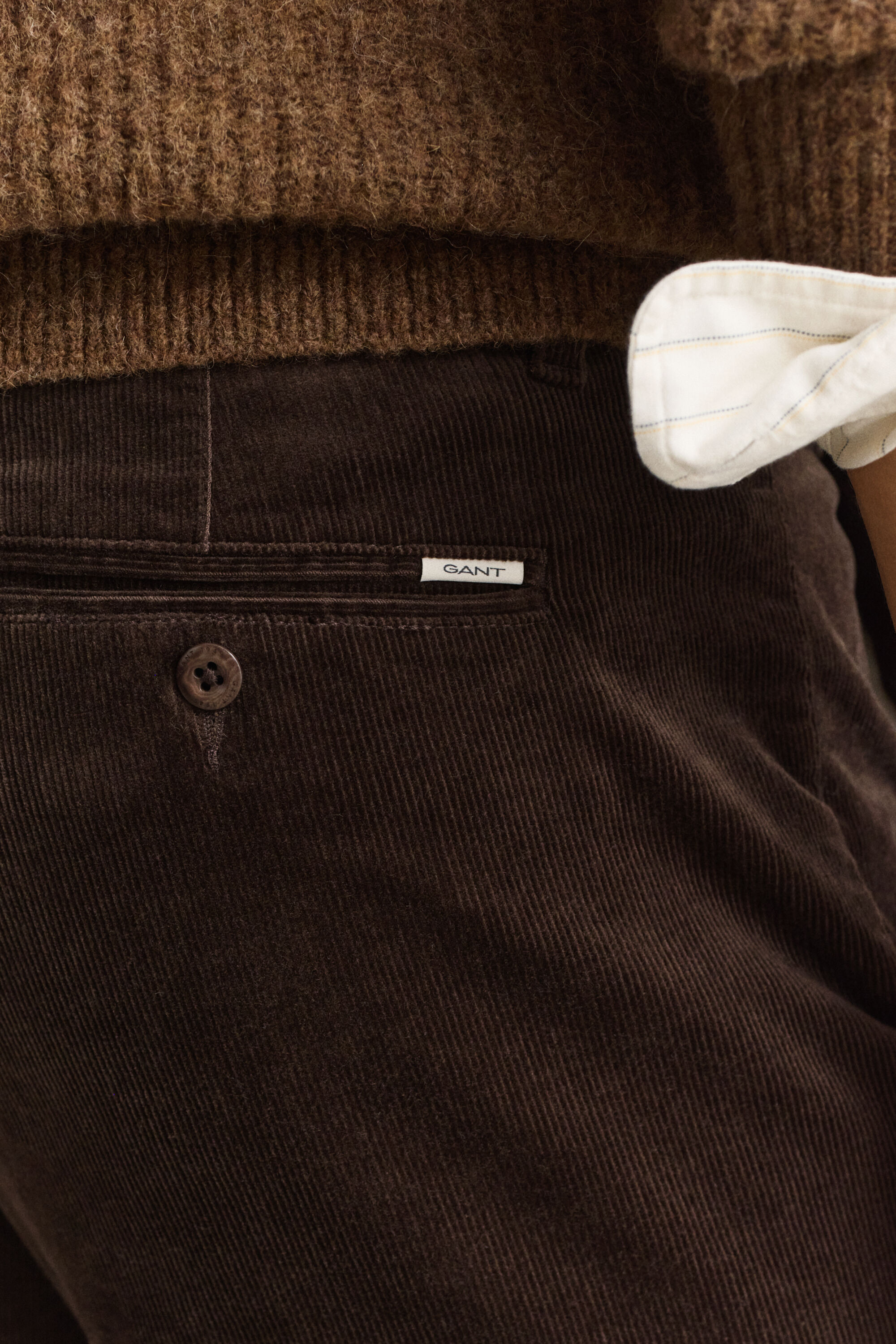 Regular Fit Cord Chinohose