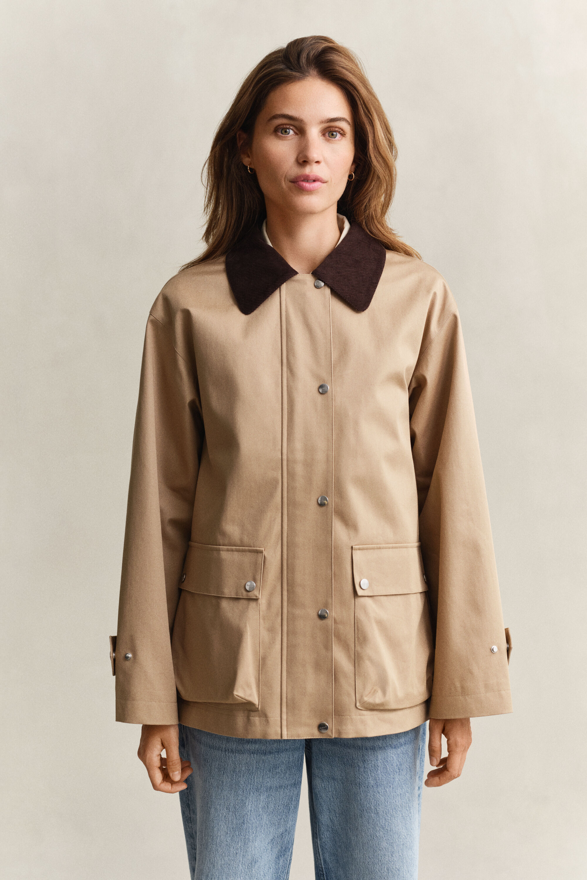Decker-Jacke aus Baumwolle