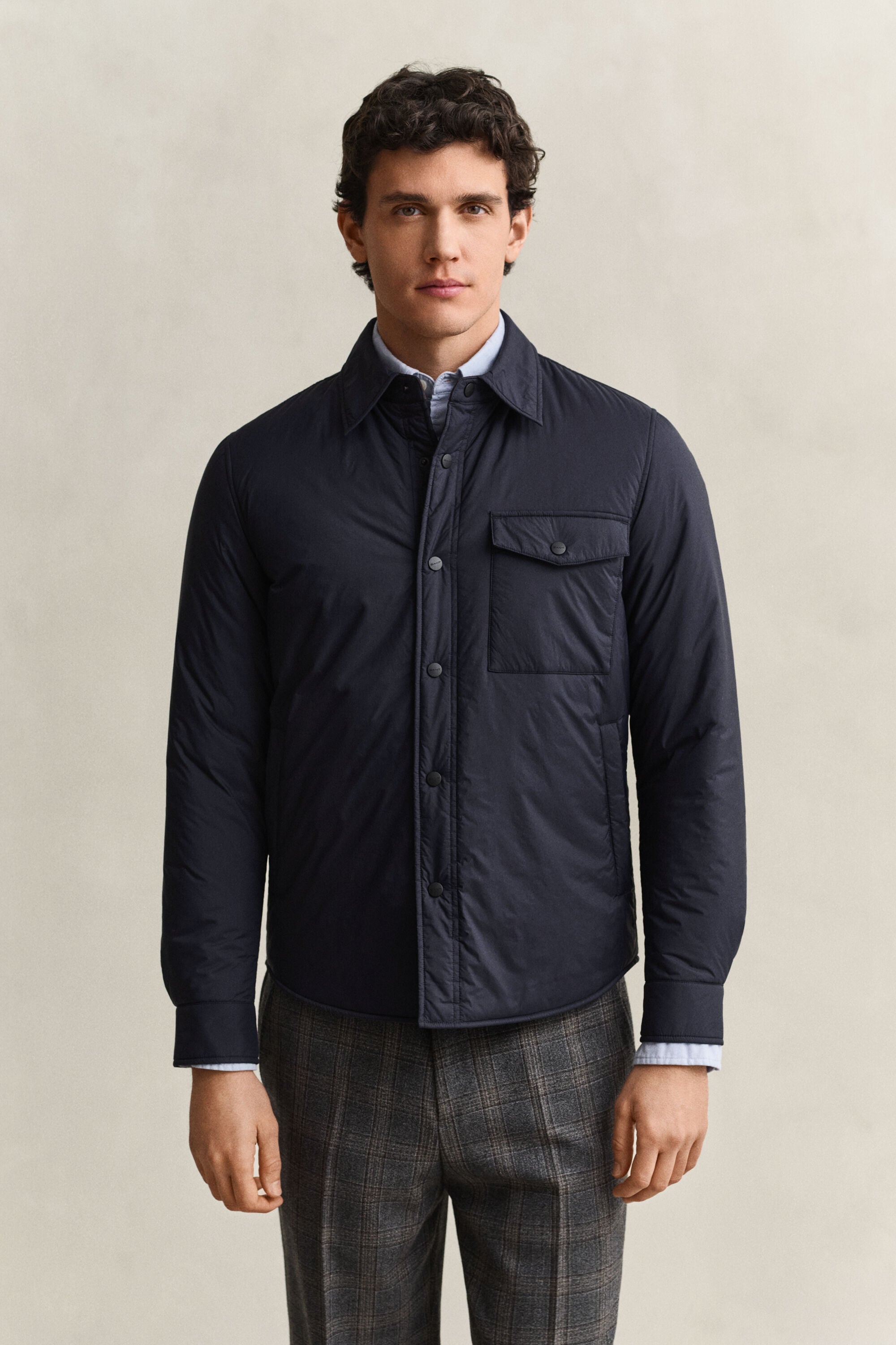 Camicia giacca imbottita leggera