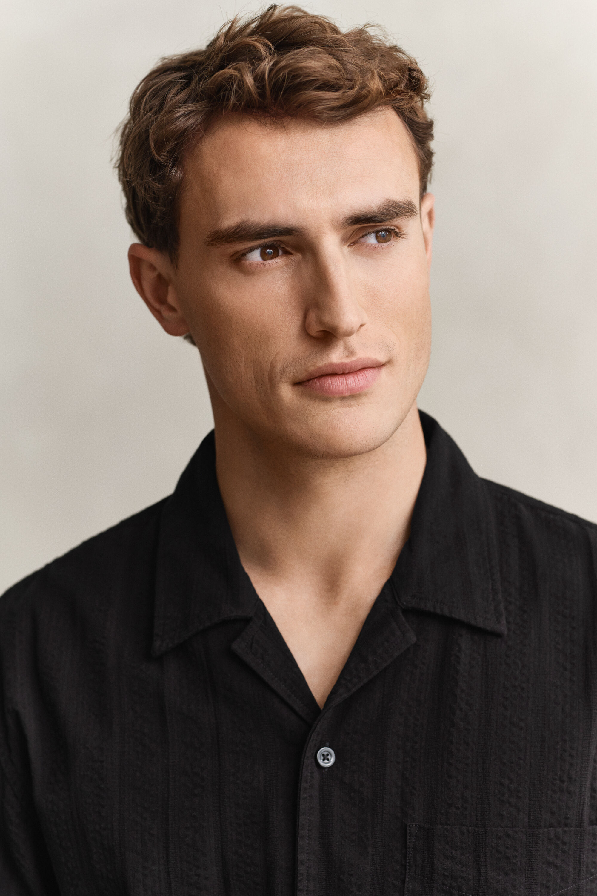 Relaxed Fit Dobby Stripe Hemd