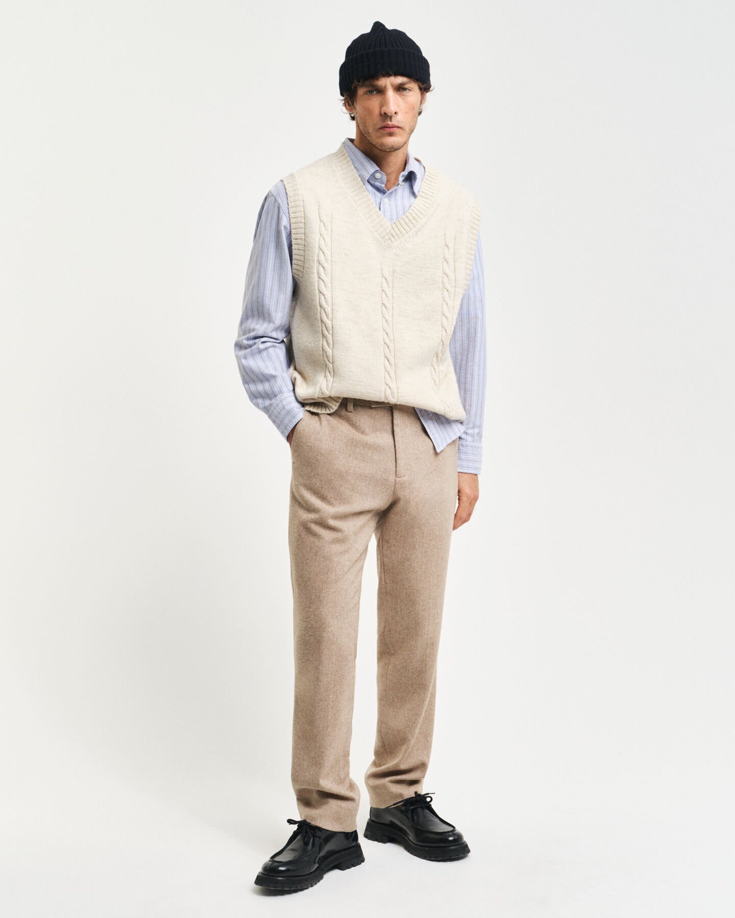 Slim Fit Herringbone Anzughose