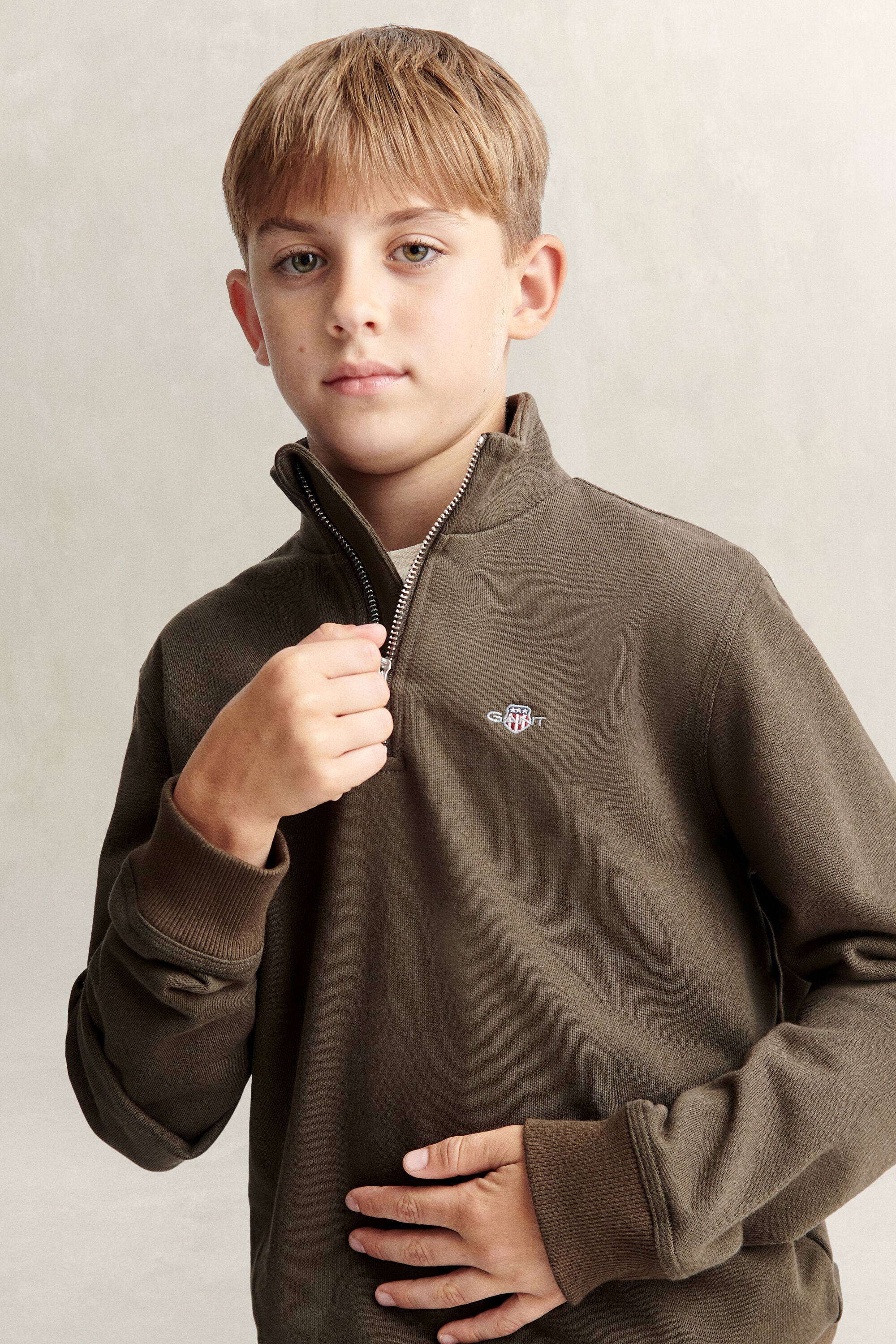 Teen Boys Shield Half-Zip Sweatshirt