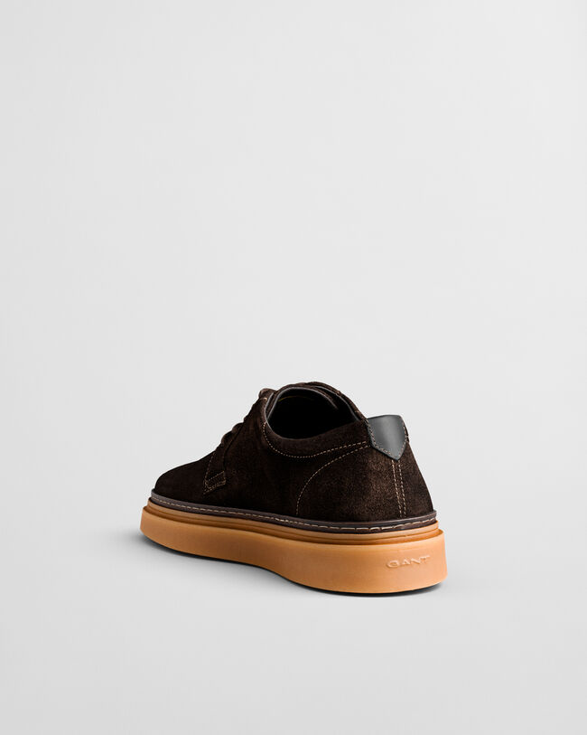 Niedriger Kinzoon Schnürschuh aus Veloursleder