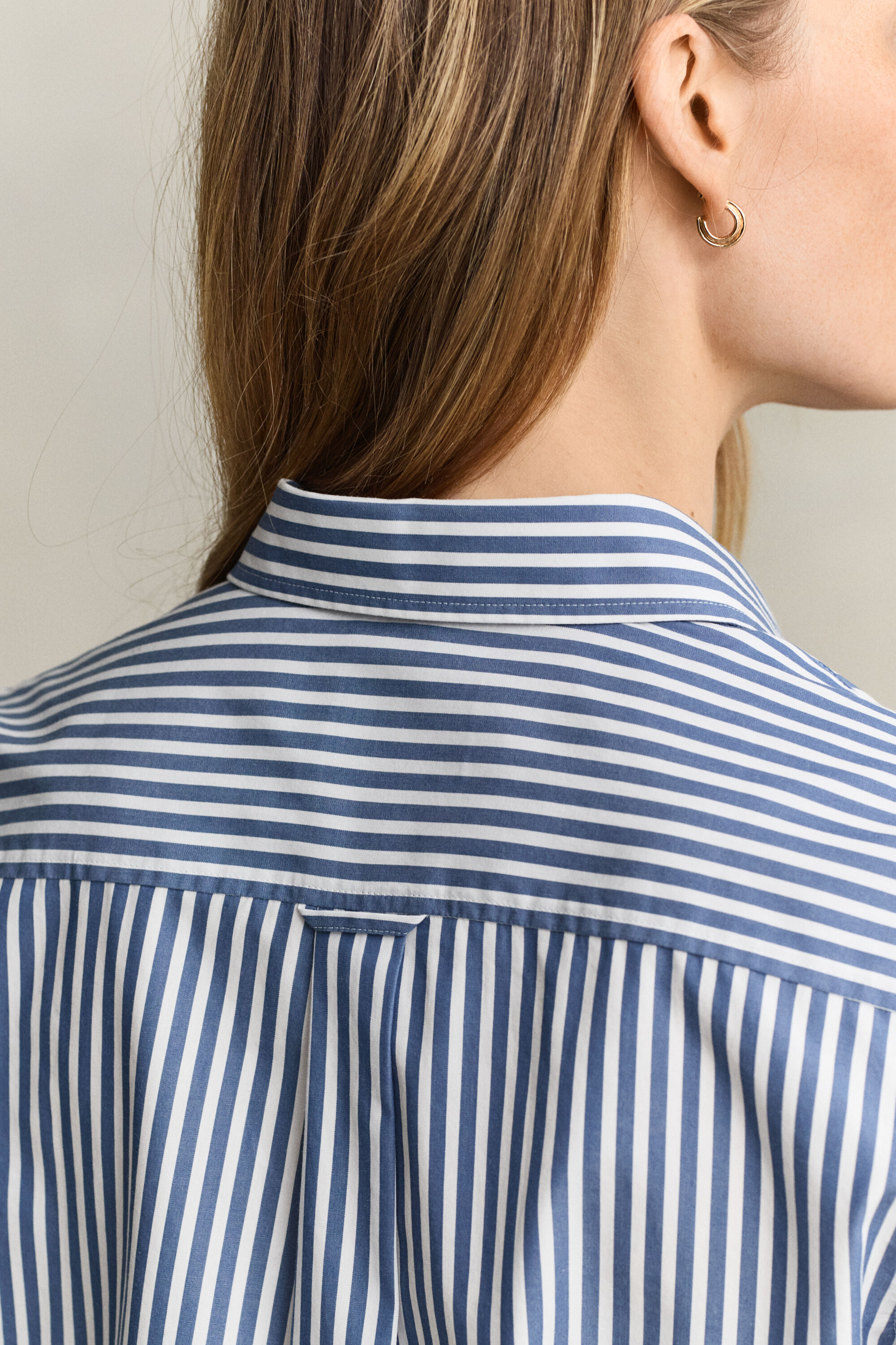 Camicia in popeline a righe Classic regular