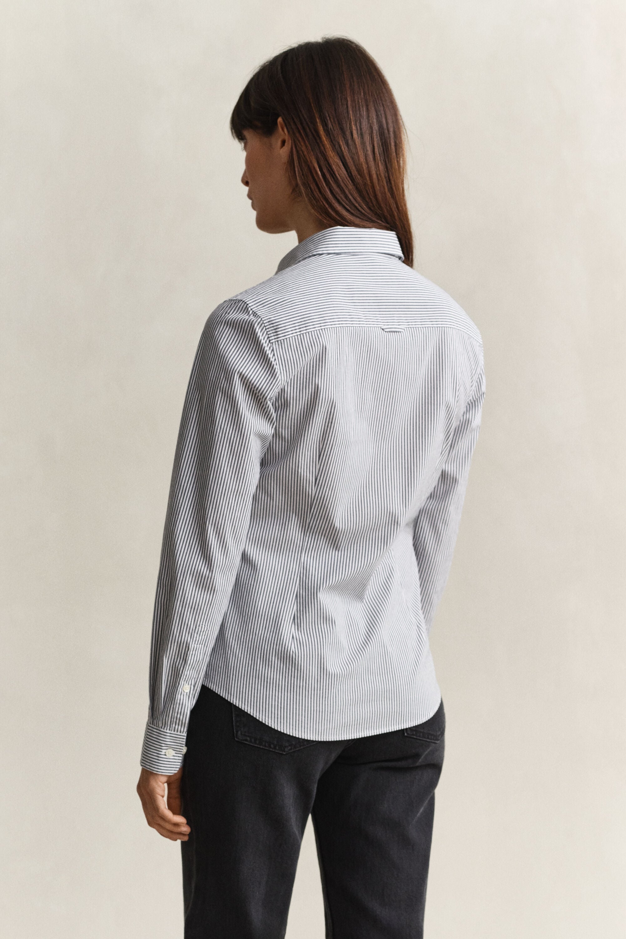 Gestreifte Popeline-Bluse