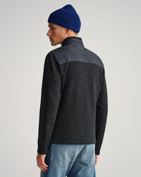 Leicht wattierte Mixed Media Jacke