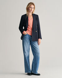 Strukturstrick V-Neck Pullover