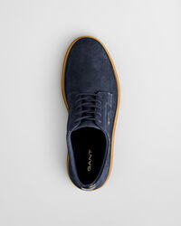 Niedriger Kinzoon Schn&uuml;rschuh aus Veloursleder