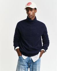 Rollkragenpullover aus Wollgemisch