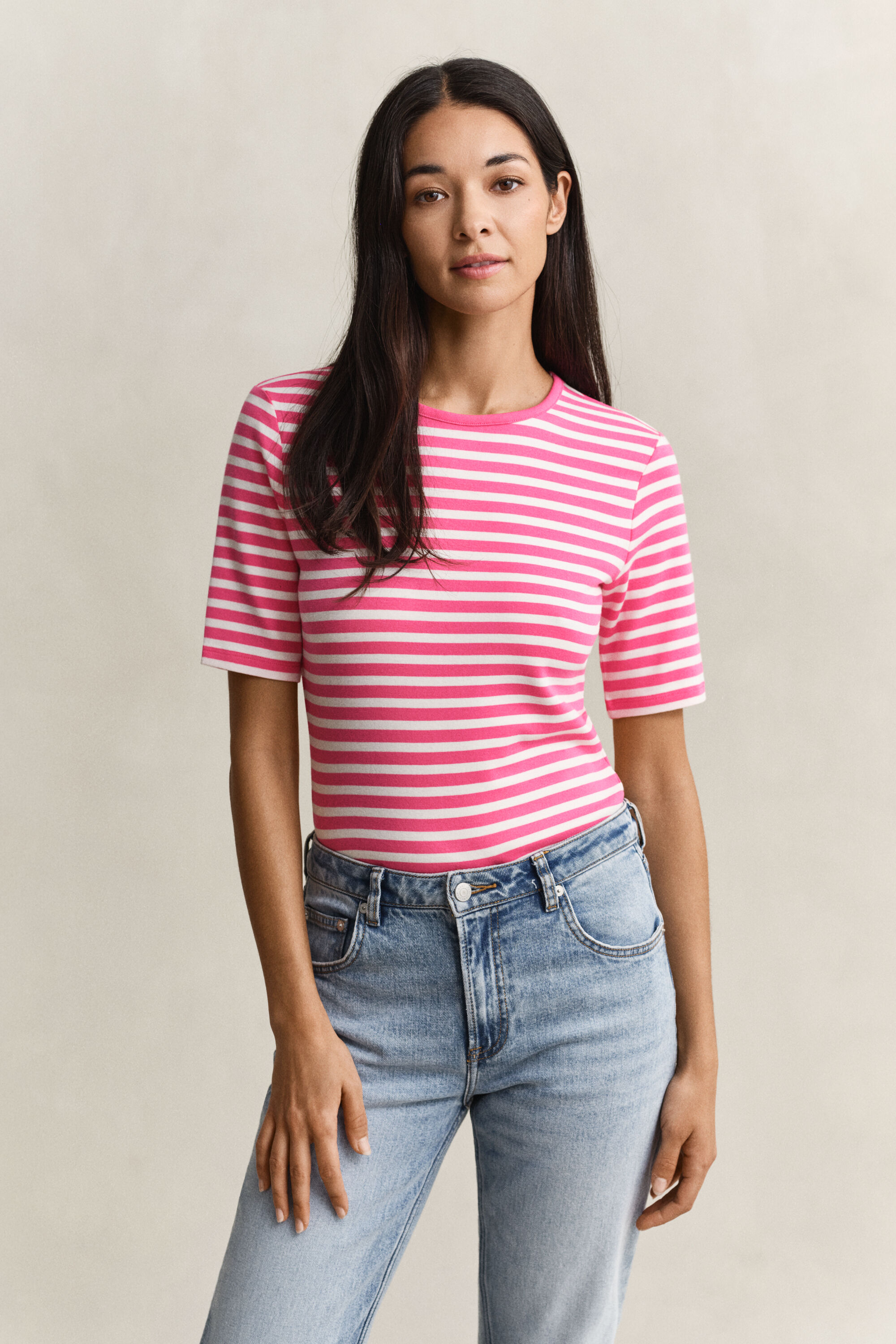 Striped Rib T-Shirt