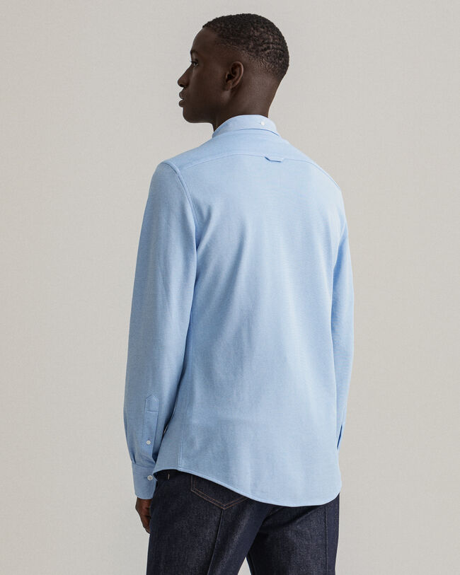 Tech Prep™ Slim Fit Piqué Hemd