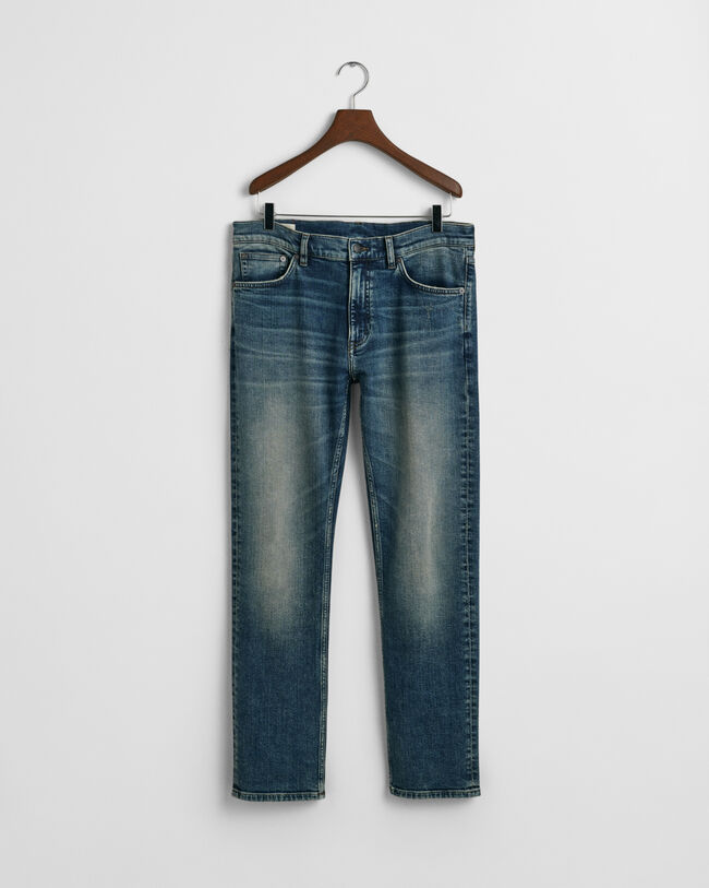 Regular Fit Jeans mit Vintage-Waschung