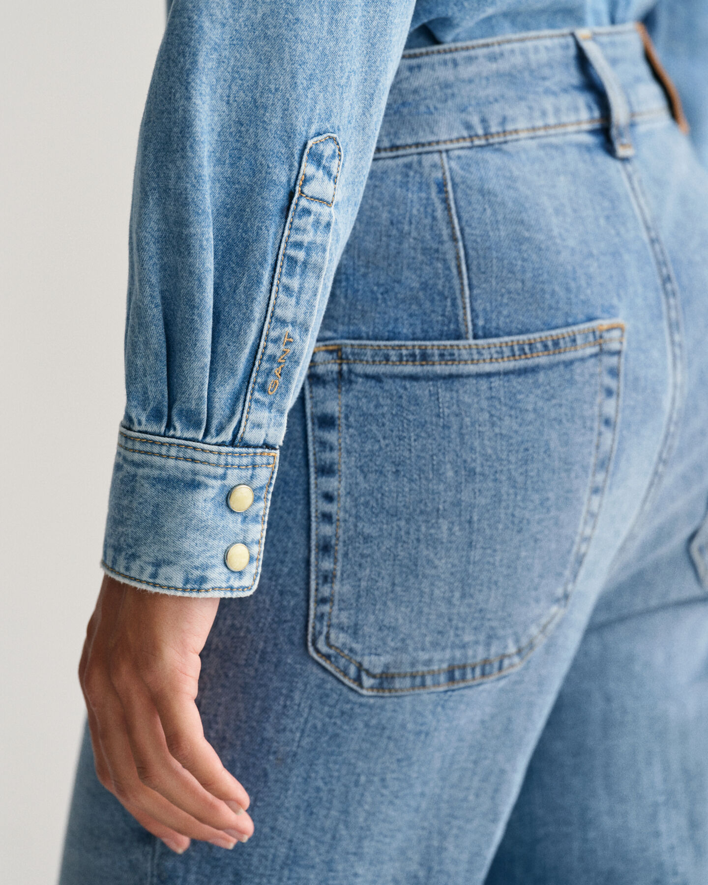 Regular Fit Jeansbluse