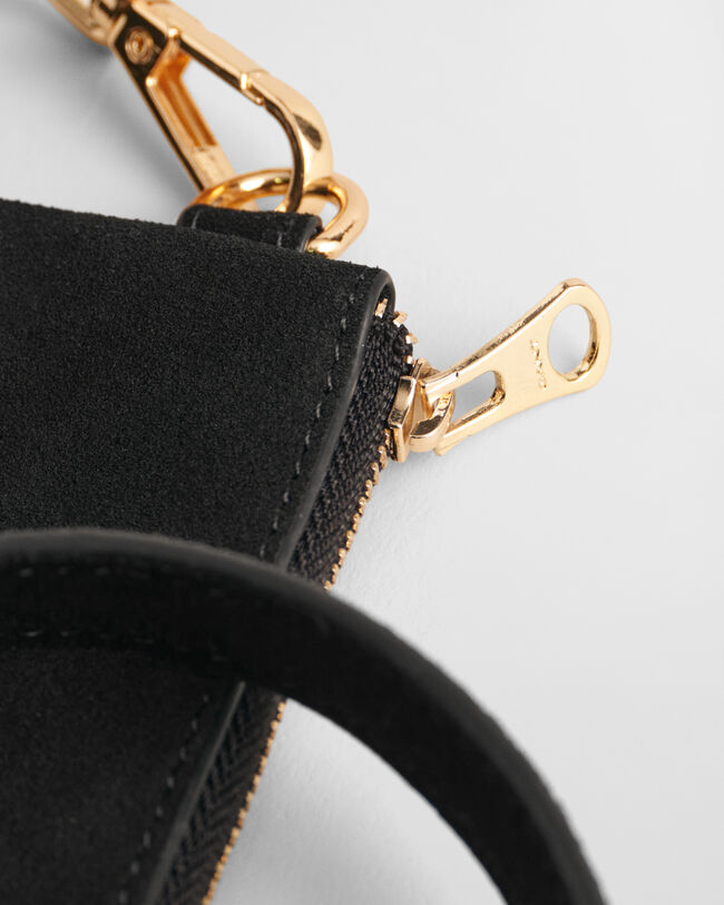 Umhängetasche aus Veloursleder