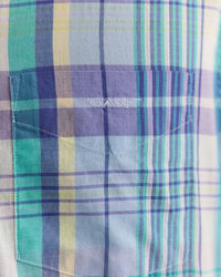 Farbenfrohes Regular Fit Madras Kurzarmhemd
