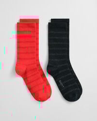 2er-Pack Socken mit Metallic-Streifen in Geschenkbox