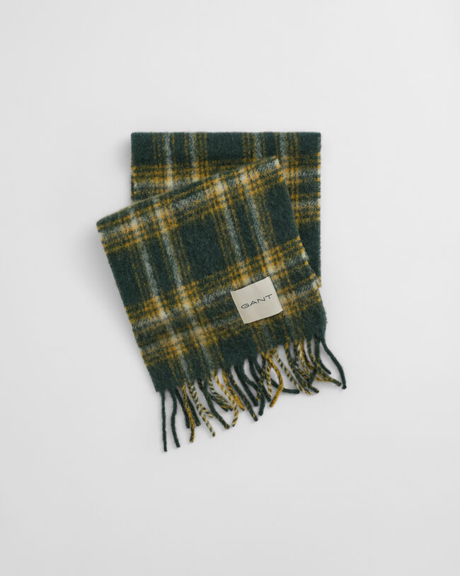 Karierter Schal aus Mohair-Alpaka-Gemisch