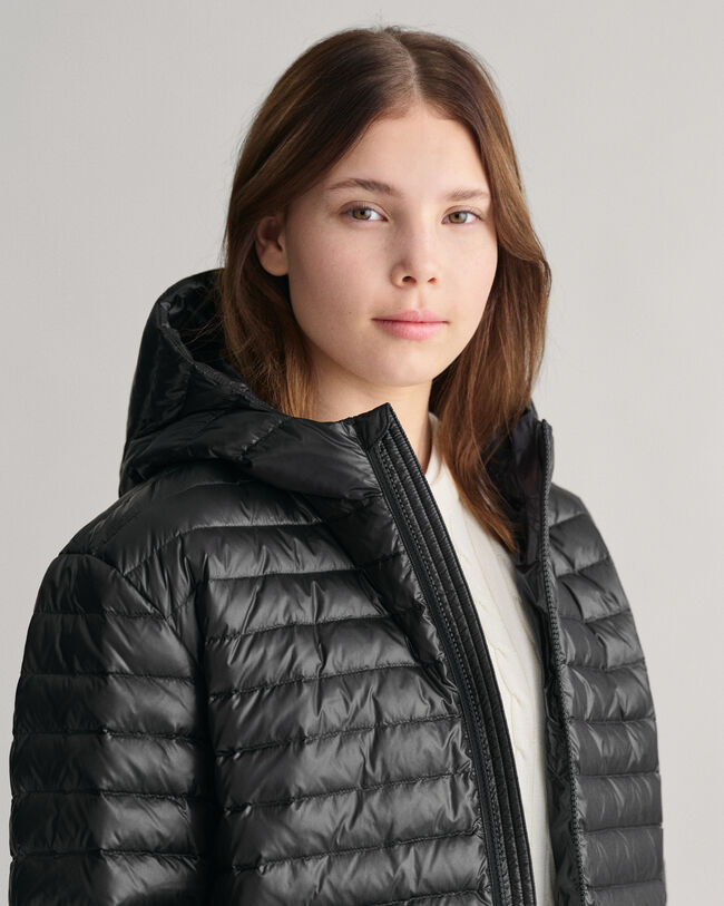 Teens Shiny Leichte Daunensteppjacke