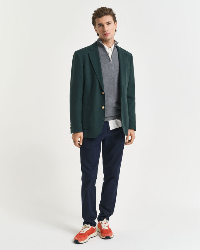 Troyer aus Baumwoll-Piqué