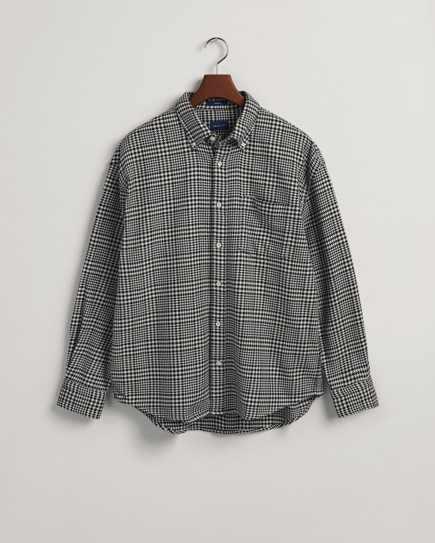 Oversized Houndstooth Baumwollhemd
