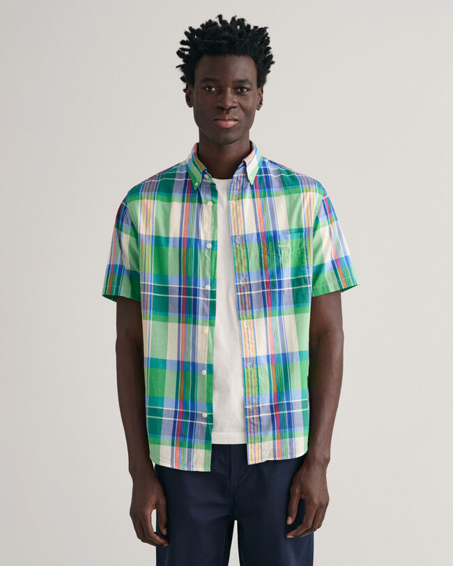 Regular Fit Madras Kurzarmhemd
