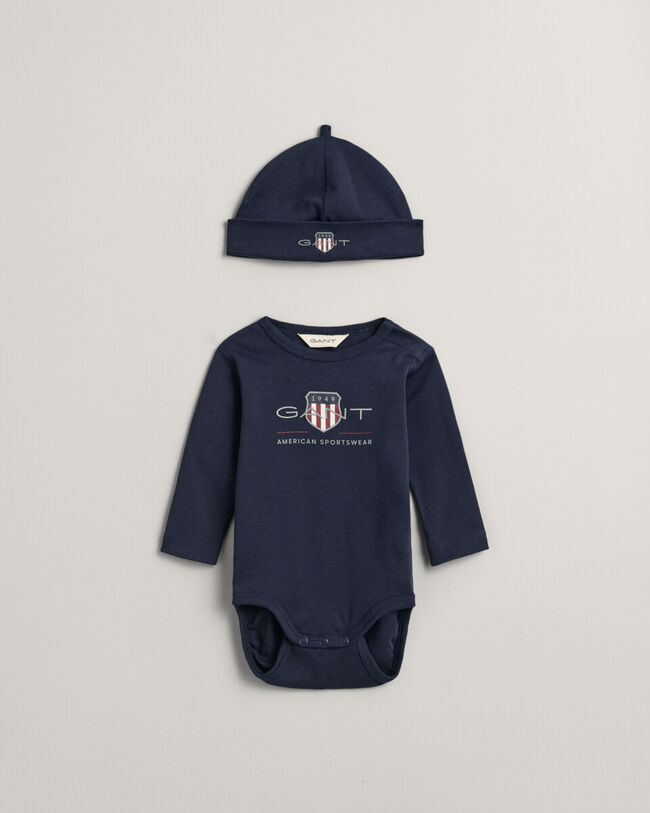 Baby Archive Shield Body und Beanie