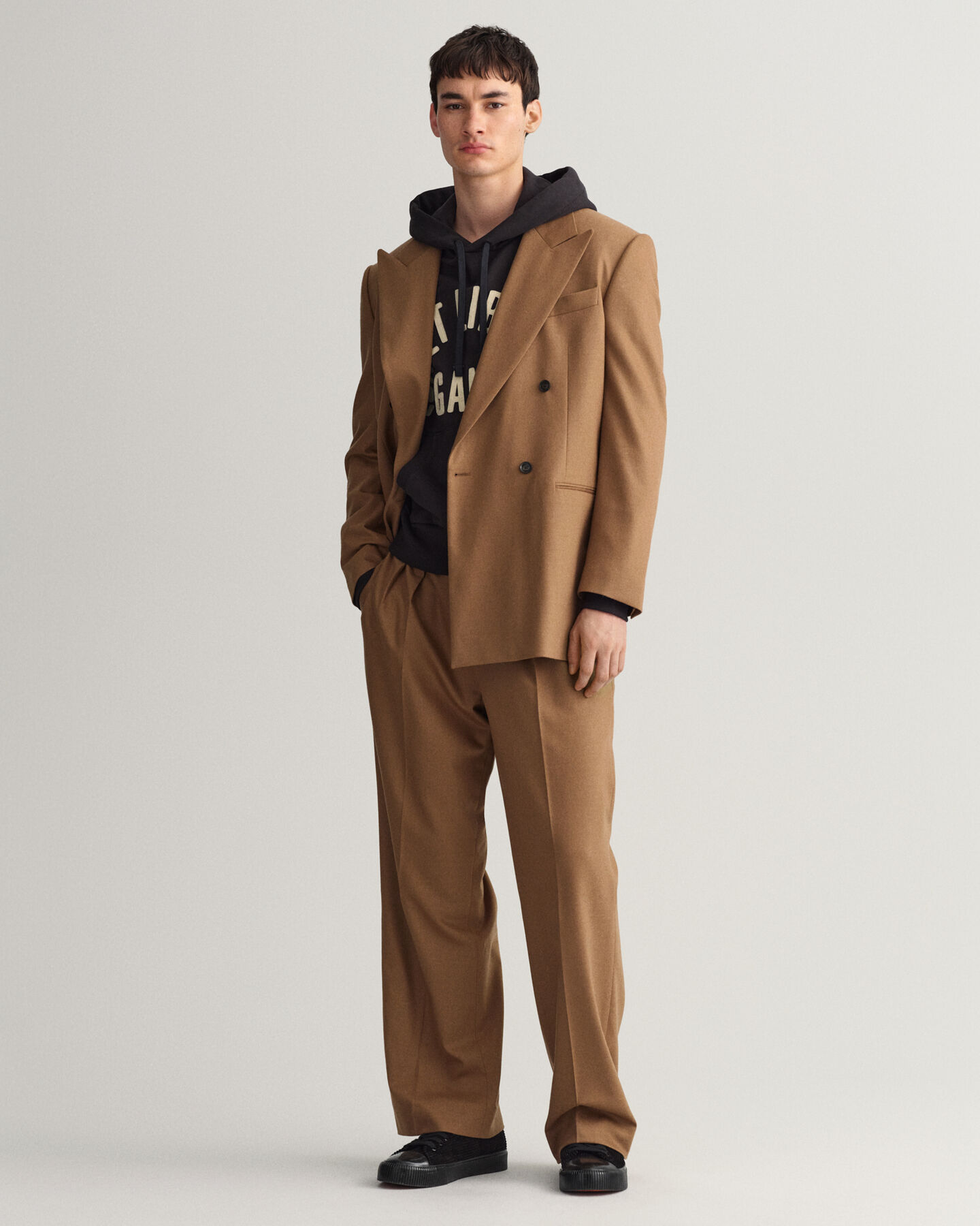 Oversized Flanell-Anzugsakko