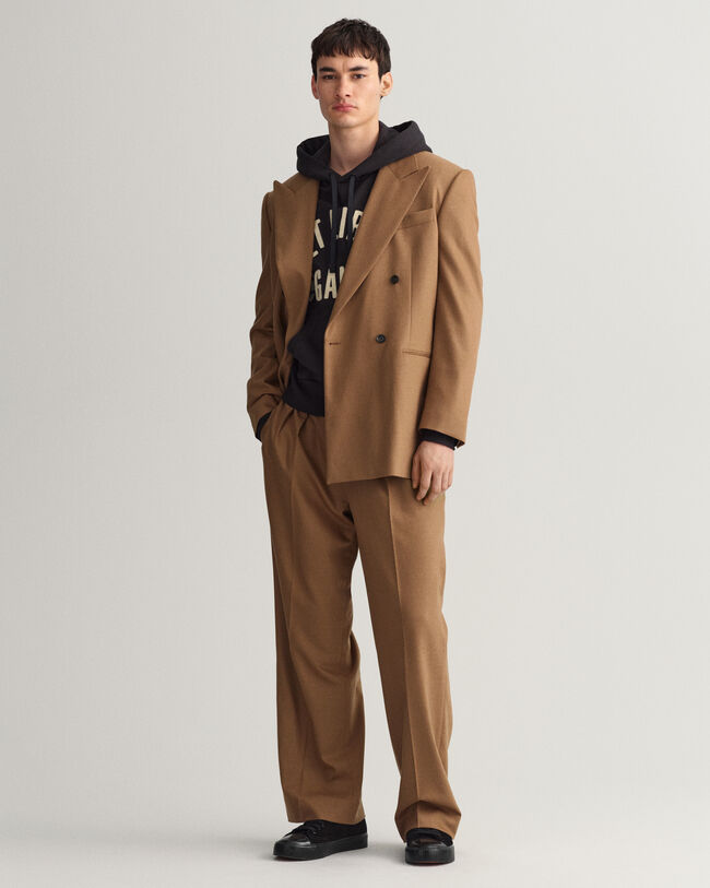 Oversized Flanell-Anzugsakko