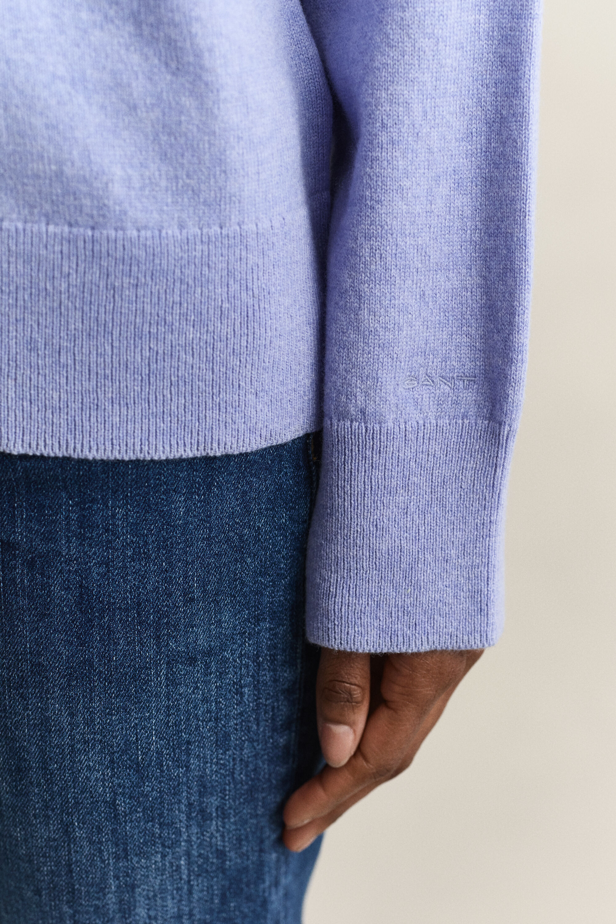 Stehkragenpullover aus feiner Lambswool
