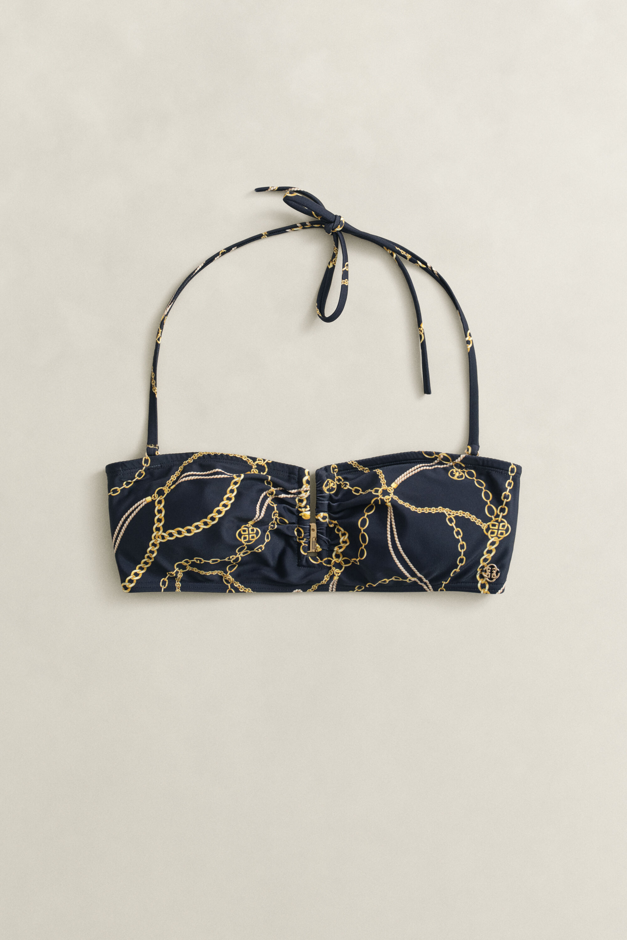 Haut de bikini bandeau à imprimé chaîne