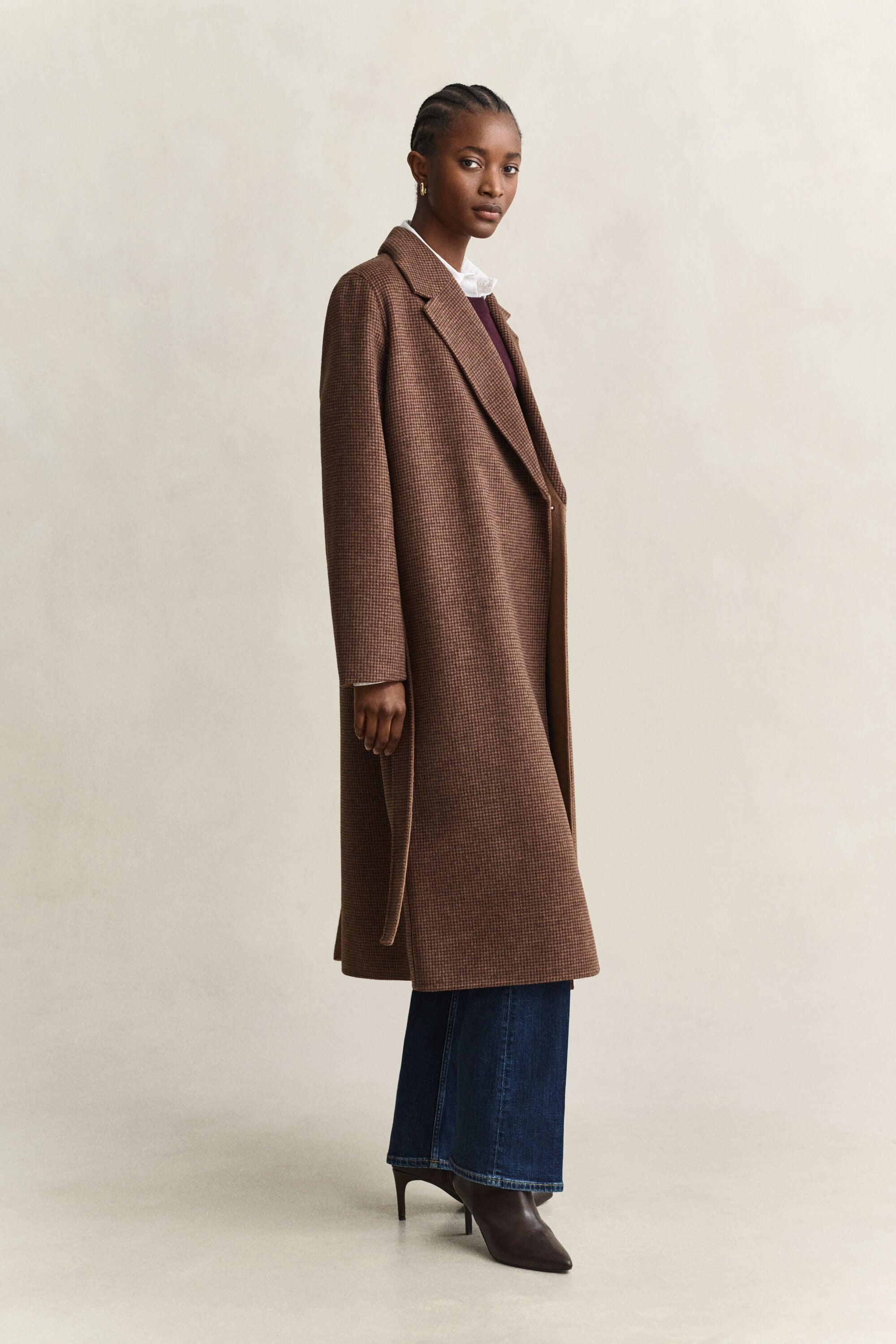 Handstitched Belted Coat