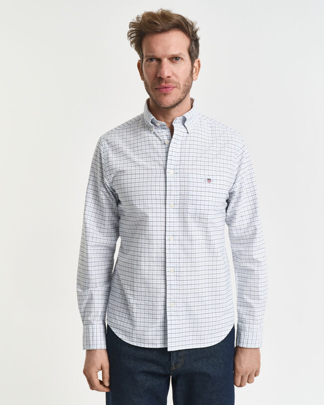 Regular Fit Tattersall Classic Oxford-Hemd
