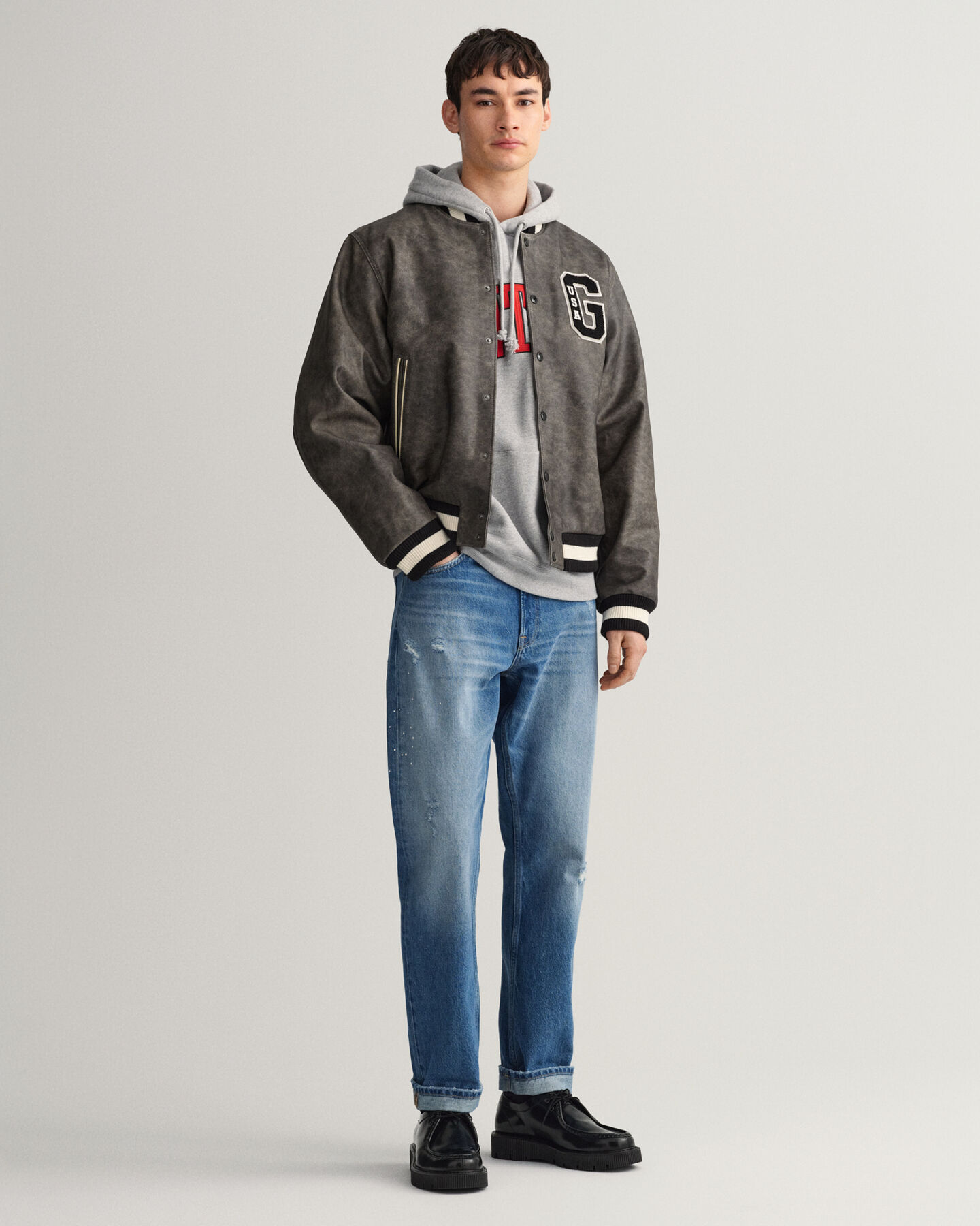 GANT Varsity Jacket aus Leder