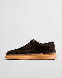 Niedriger Kinzoon Schnürschuh aus Veloursleder