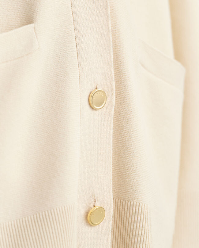 Relaxed Fit V-Neck Strickjacke