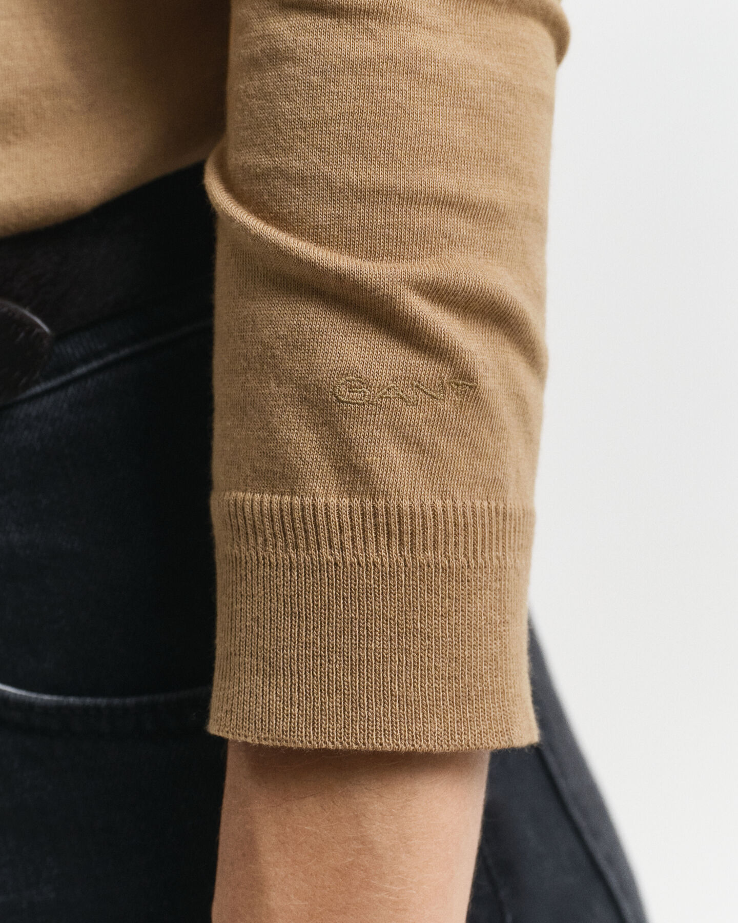 Nahtloses Langarm-Poloshirt mit Knöpfen